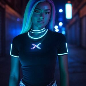 XOICH NeonEdge LED T-Shirt for Women | xoich.com